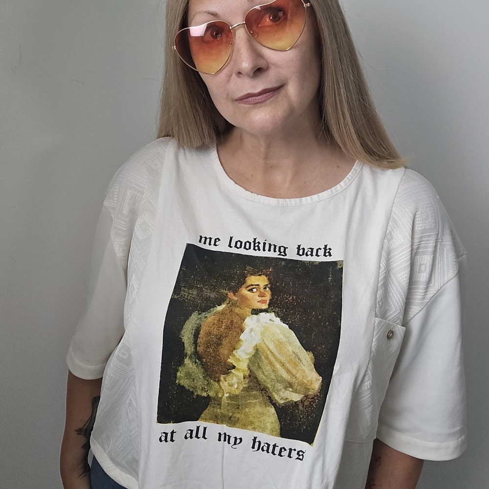 Refashioned Vintage Graphic Top (L/XL)